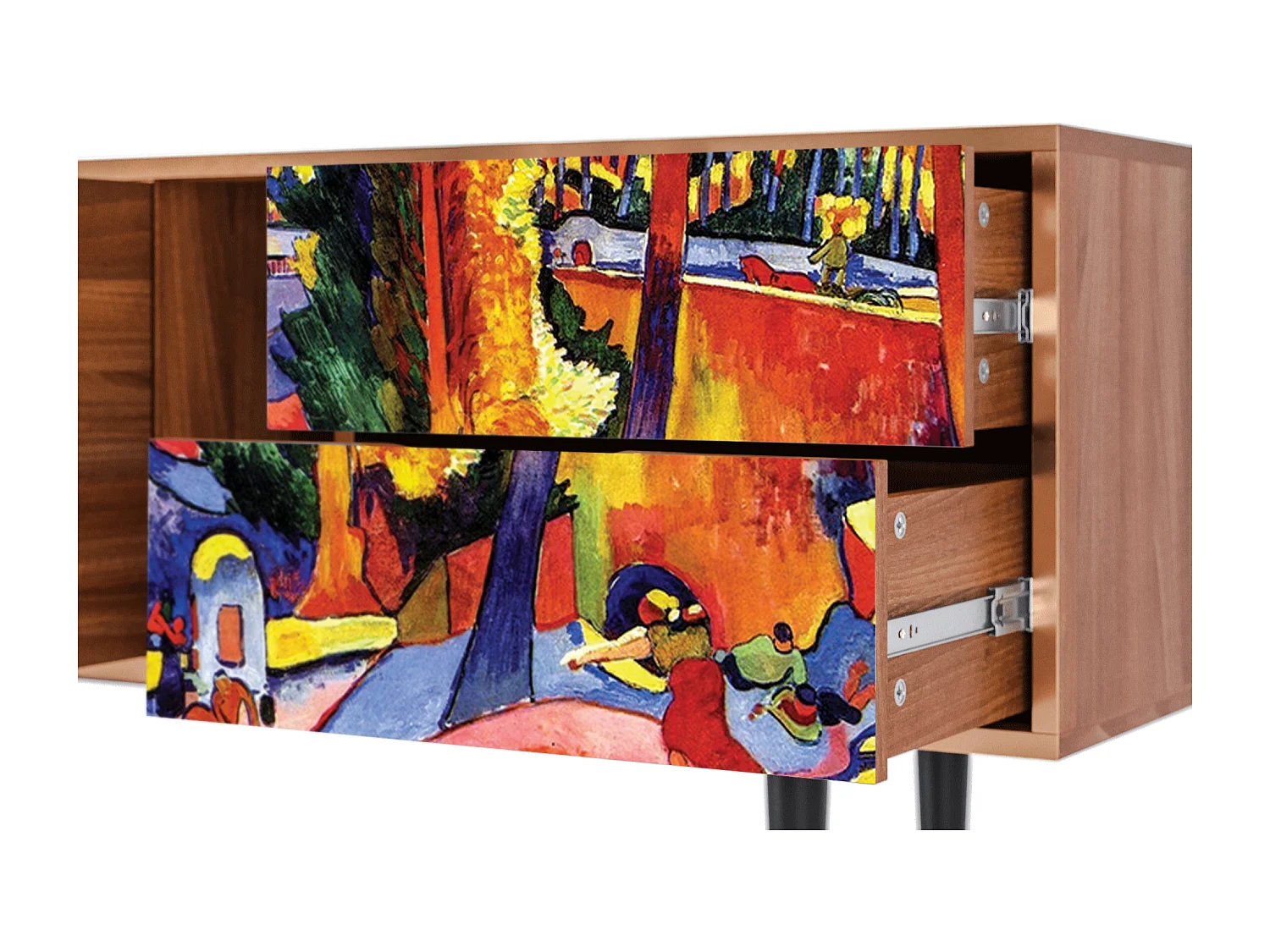 Meuble TV - 170х69х48 cm - T1 - The Turning Road, Noyer