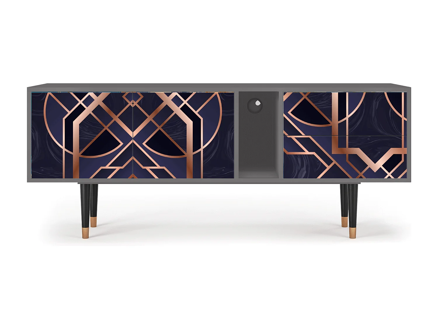 Meuble TV - 170х69х48 cm - T1 - Purple Temple, Gris