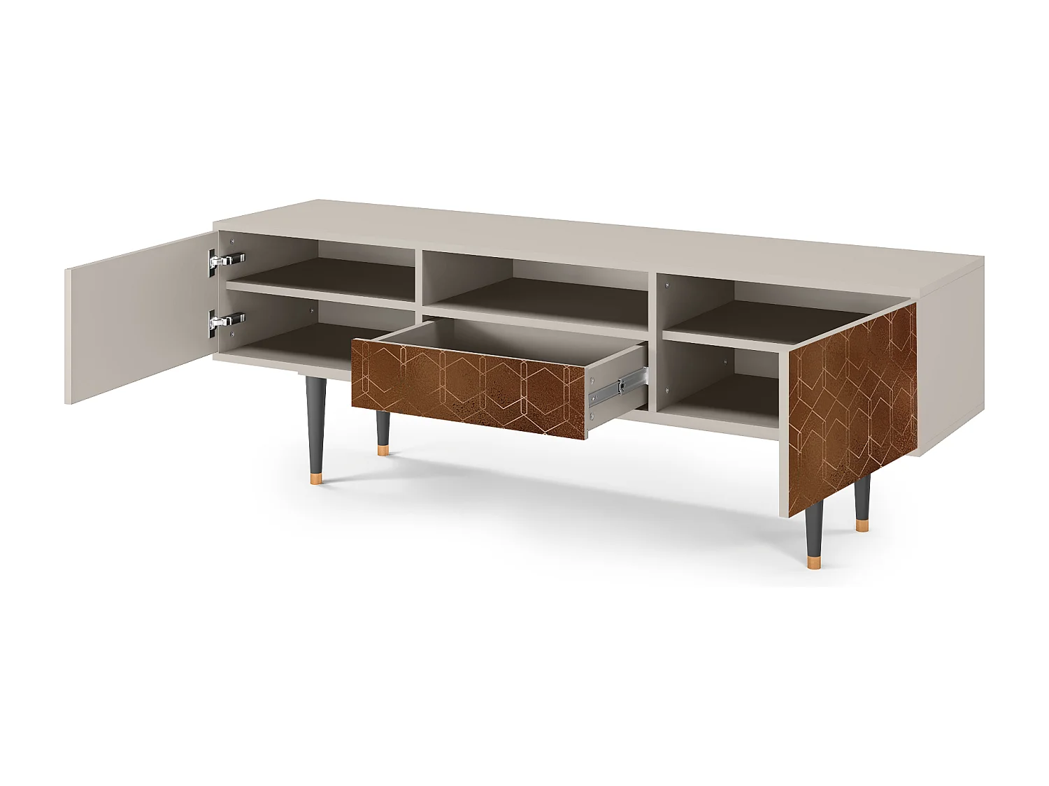 Mobile TV - 170х59х41 cm - T6 - Chocolate Bar, Sabbia