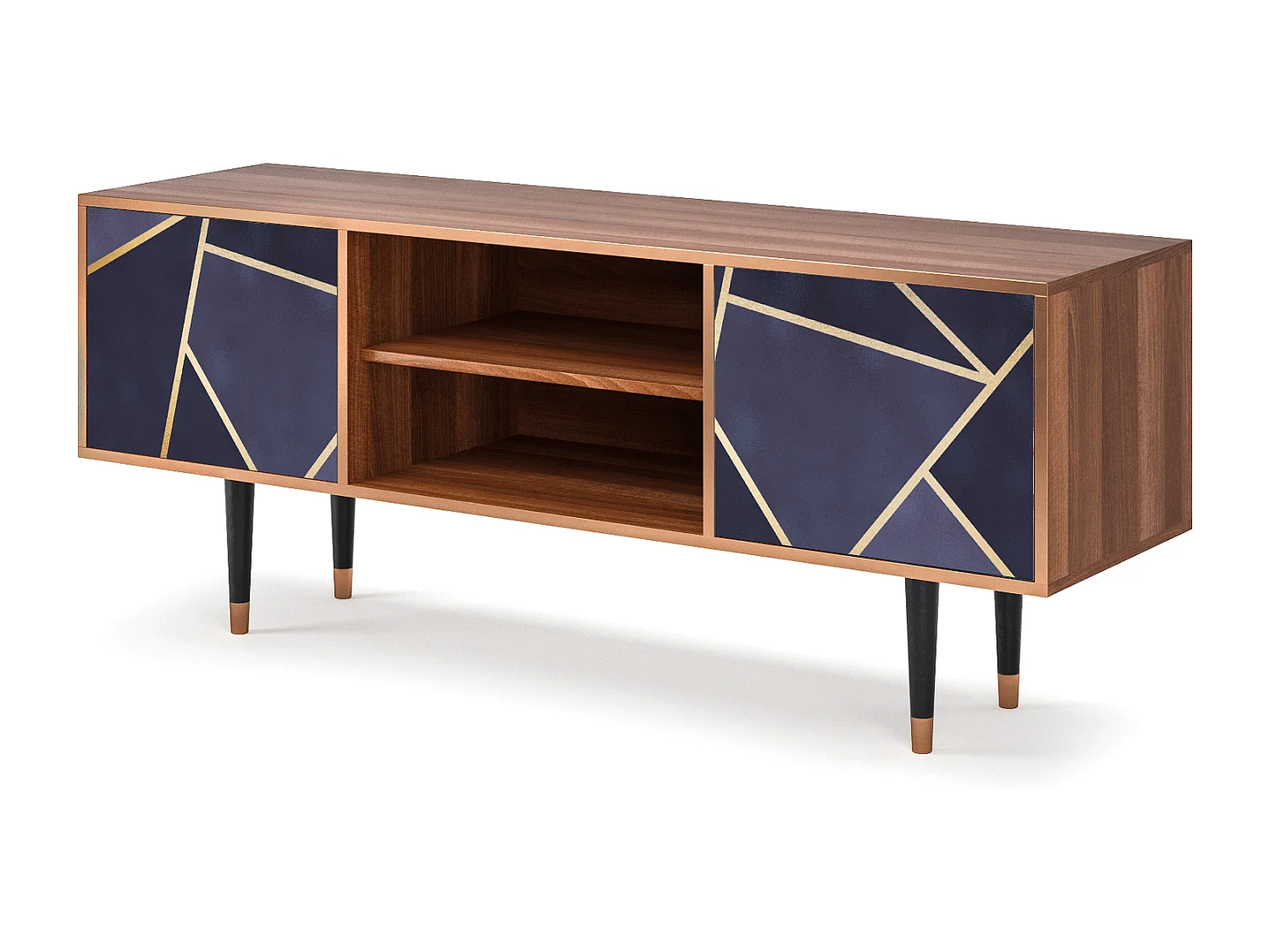 TV-meubel - 170х69х48 cm - T2 - The Amethyst, Walnoot