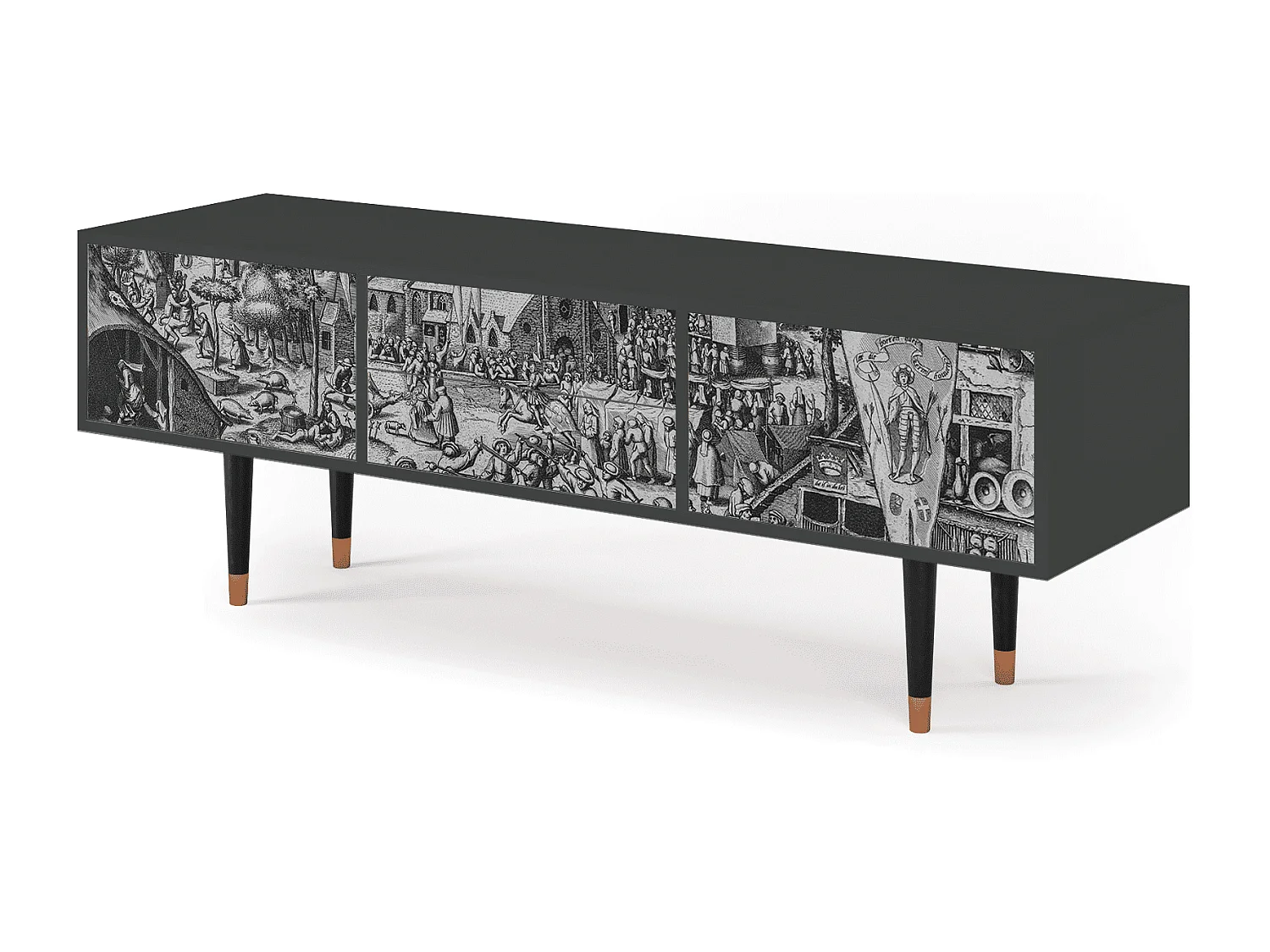 TV-meubel - 170х59х48 cm - T4 - The Festival of Saint, Antraciet