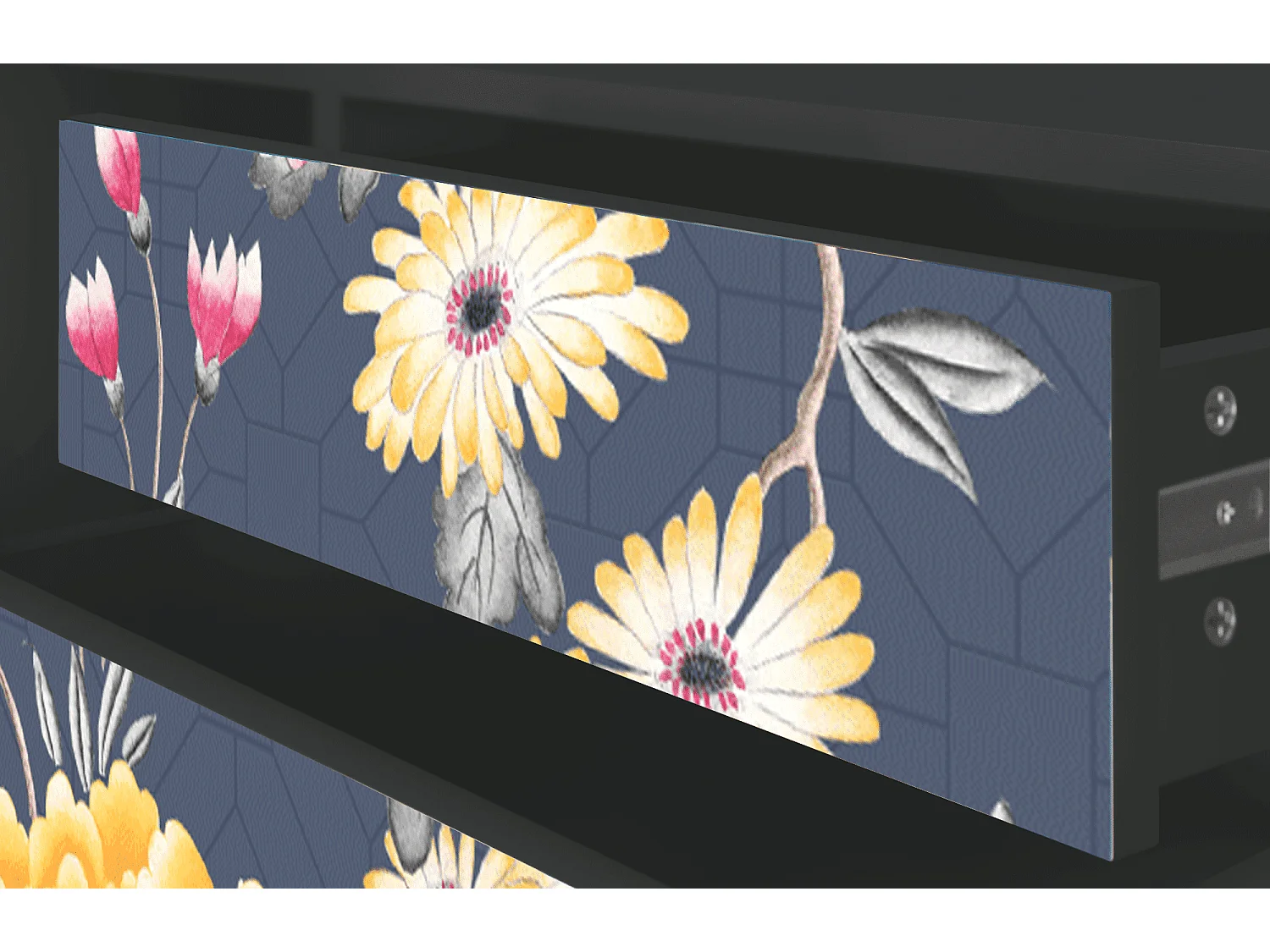 Meuble TV - 170х59х48 cm - T4 - Dark Flower Bed, Anthracite