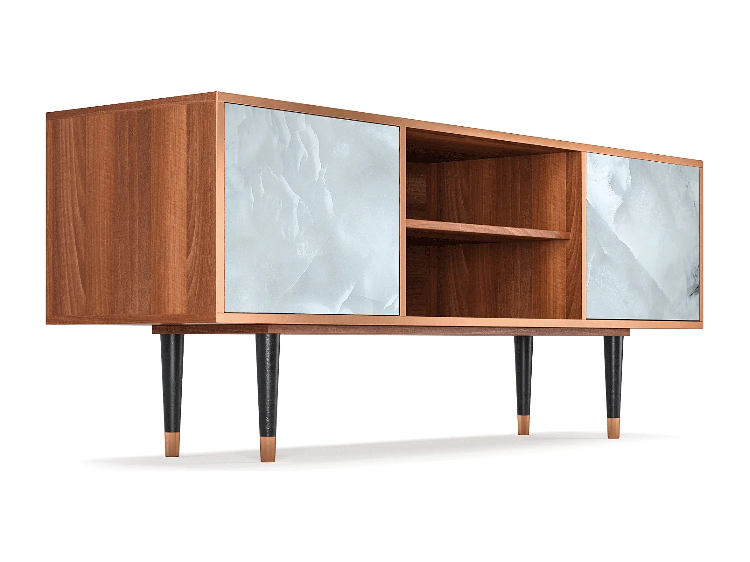 TV-meubel - 170х69х48 cm - T2 - The Onyx, Walnoot