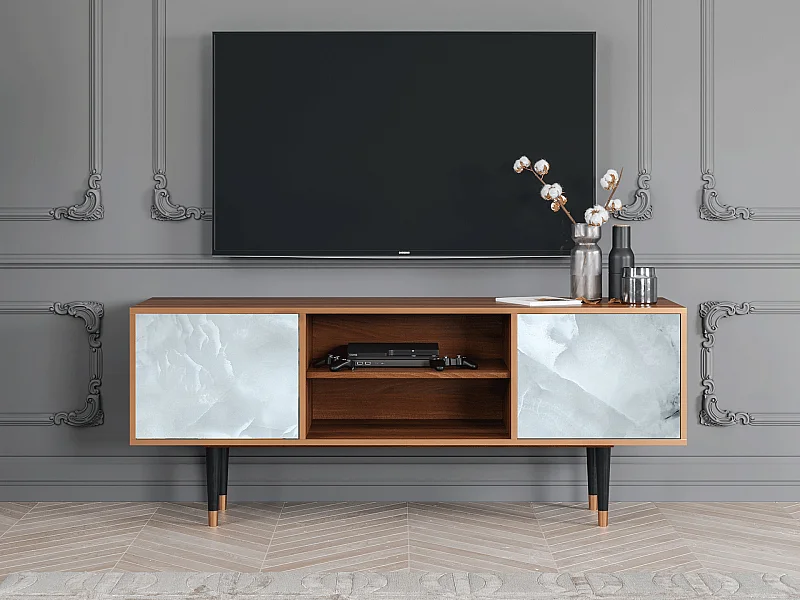 TV-meubel - 170х69х48 cm - T2 - The Onyx, Walnoot