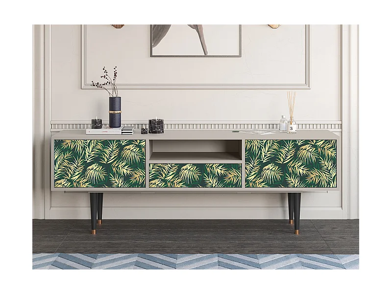 TV-Möbel - 170х59х41 cm - T6 - Sunny Palm Tree, Sand