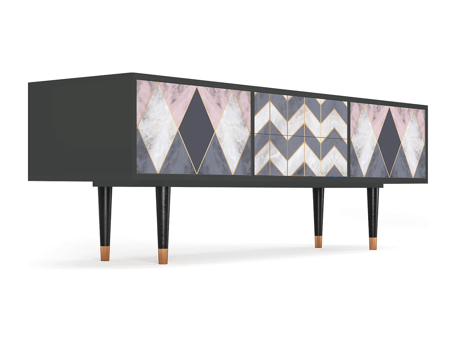 Meuble TV - 170х59х48 cm - T4 - Ideal Harmony, Anthracite