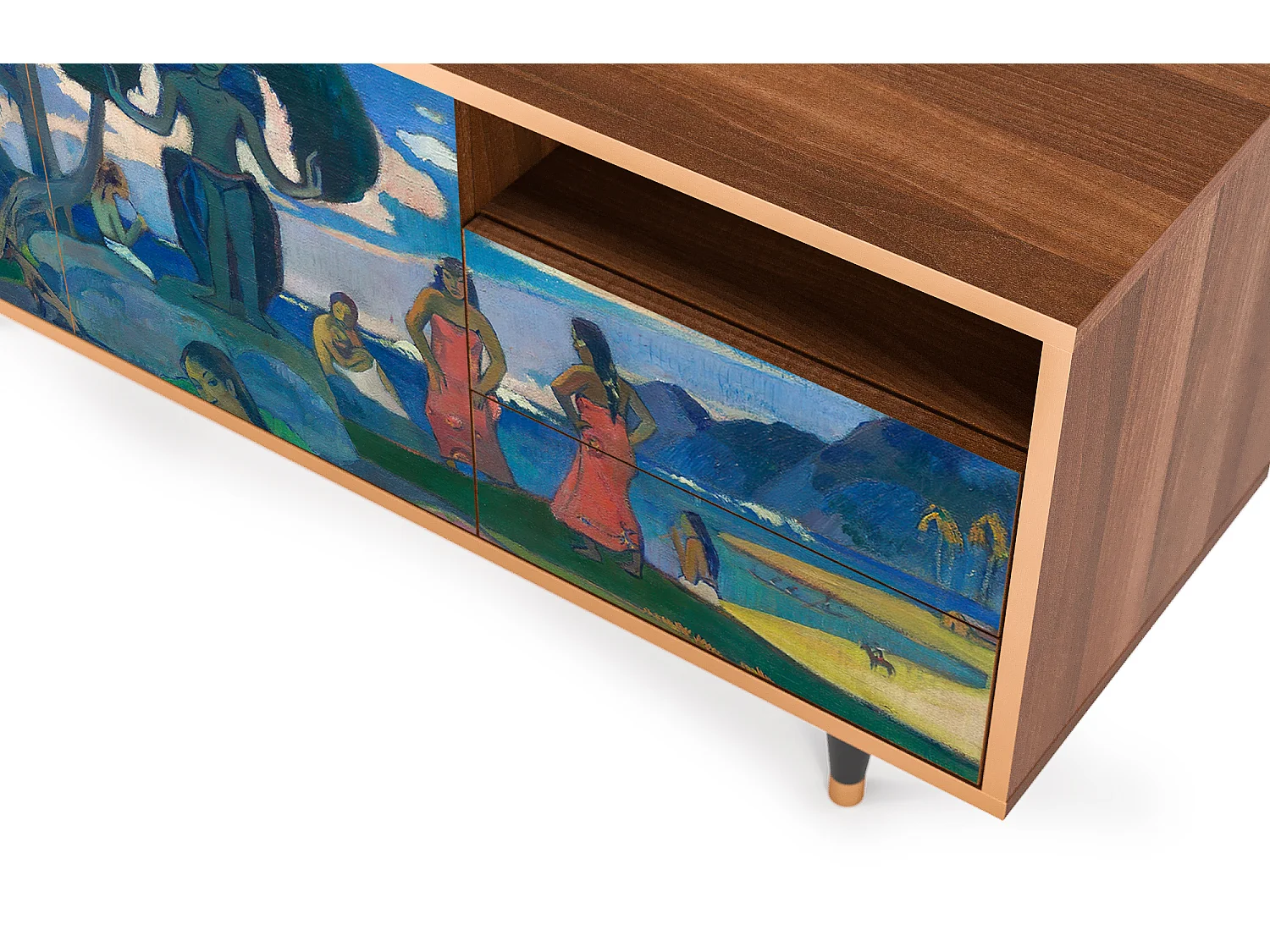 Meuble TV - 125х56х41 cm - T7 - Day of the God, Noyer