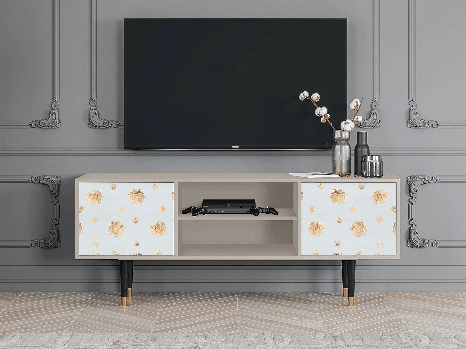 TV-Möbel - 170х69х48 cm - T2 - Sky Latte, Sand