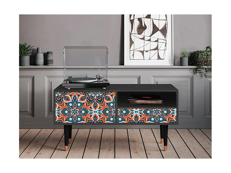 TV-Möbel - 115х59х48 cm - T3 - Fire Beetle, Anthrazit