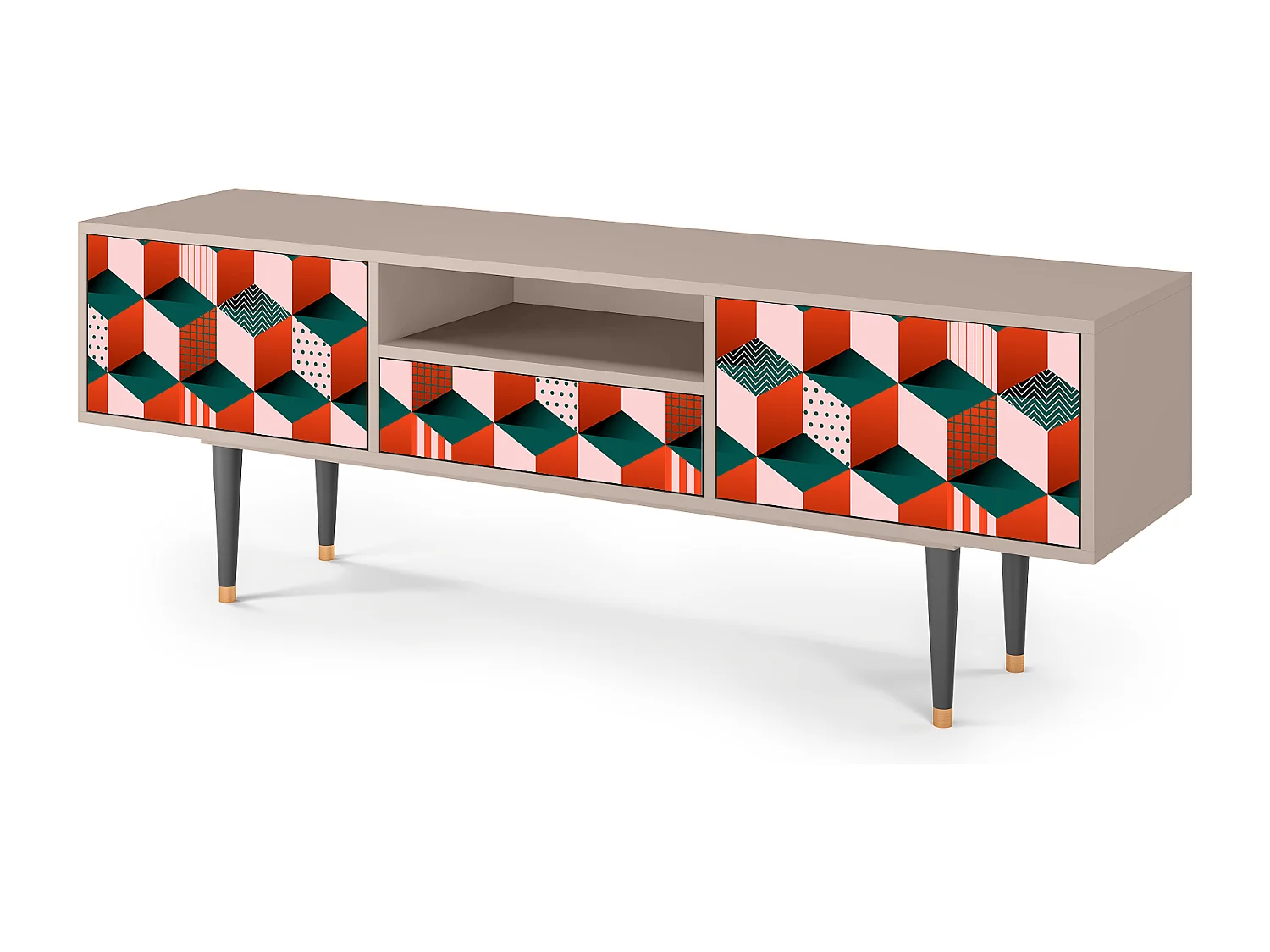 Mueble de TV - 170х59х41 cm - T6 - Pepsi-Cola, Latte