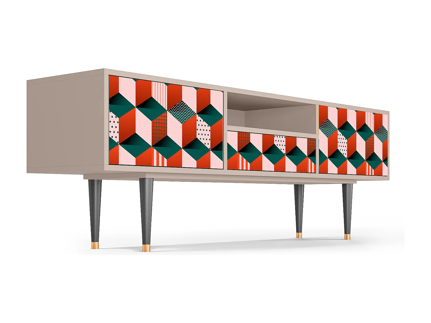 Mueble de TV - 170х59х41 cm - T6 - Pepsi-Cola, Latte