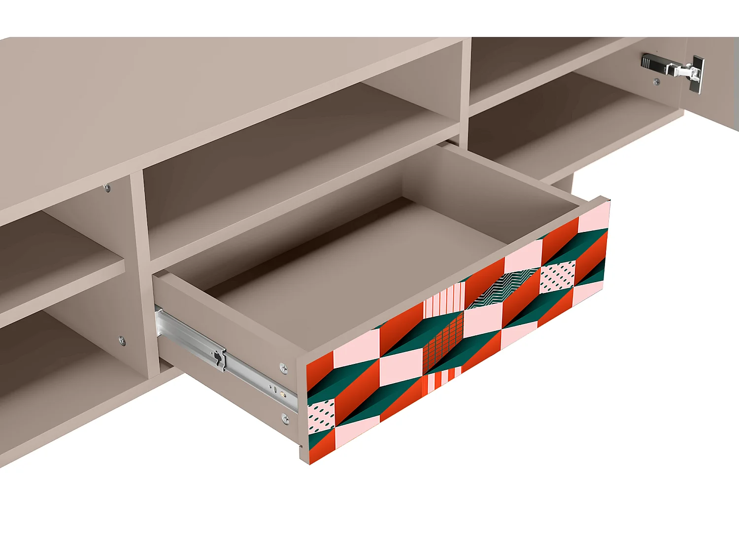 Mueble de TV - 170х59х41 cm - T6 - Pepsi-Cola, Latte