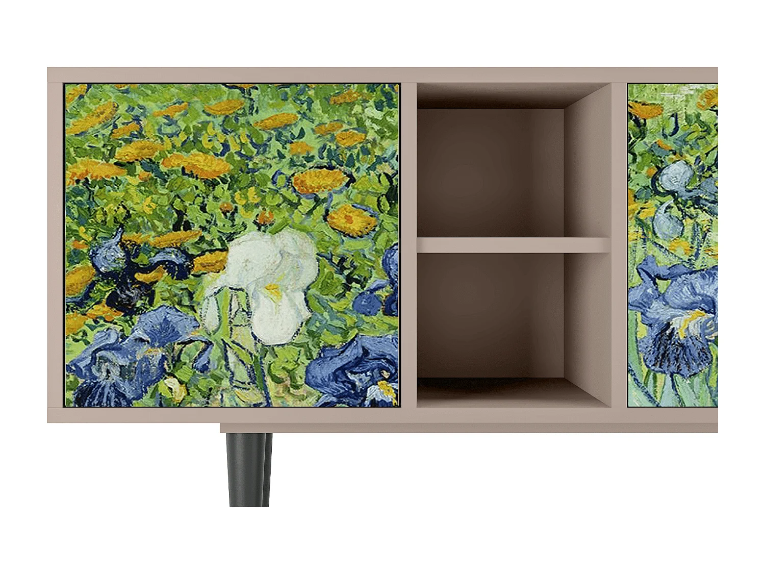 Mobile TV - 150х69х41 cm - T5 - Irises , Latte