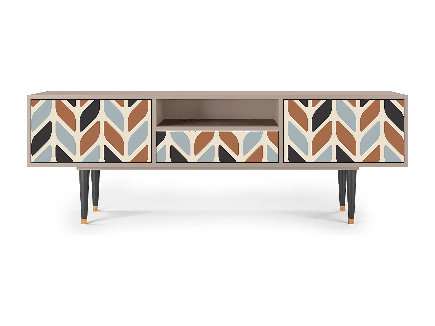 Mueble de TV - 170х59х41 cm - T6 - Beige Laure, Latte