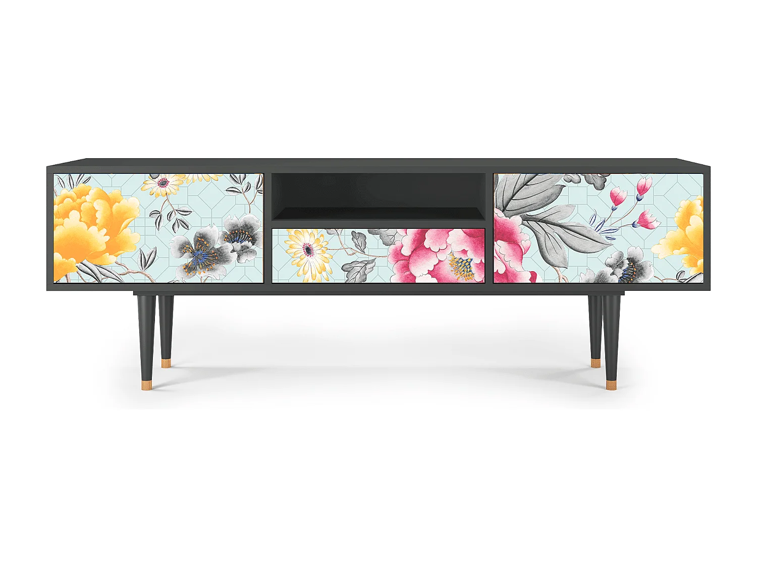 Meuble TV - 170х59х41 cm - T6 - Sky Garden, Anthracite