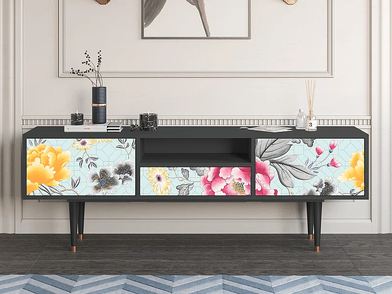 Mueble de TV - 170х59х41 cm - T6 - Sky Garden, Antracite