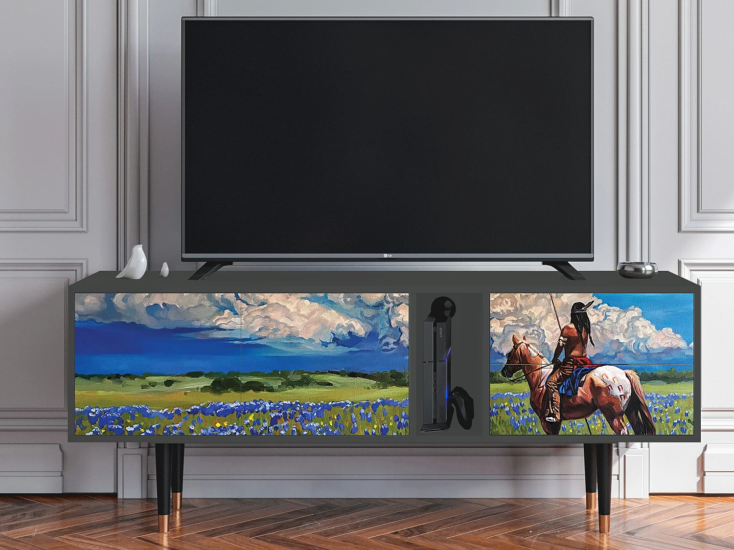 Meuble TV - 170х69х48 cm - T1 - Thunderheads by Dean, Anthracite