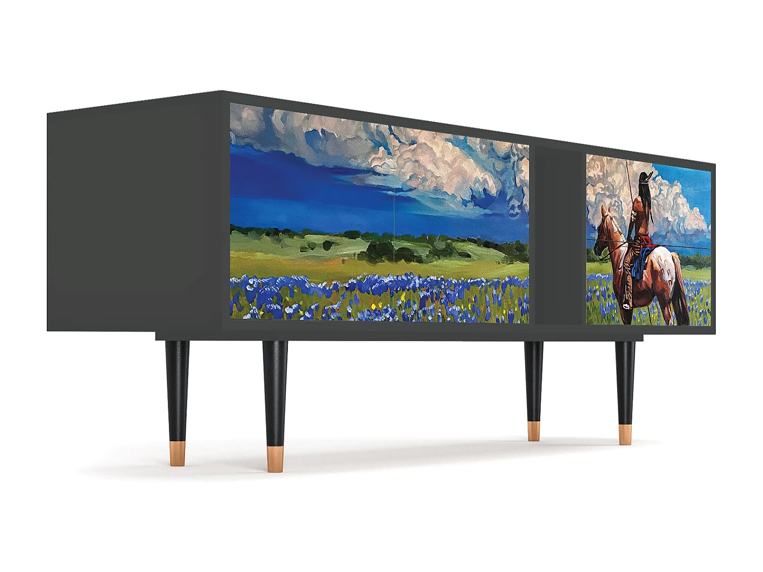 Mobile TV - 170х69х48 cm - T1 - Thunderheads by Dean, Antracite