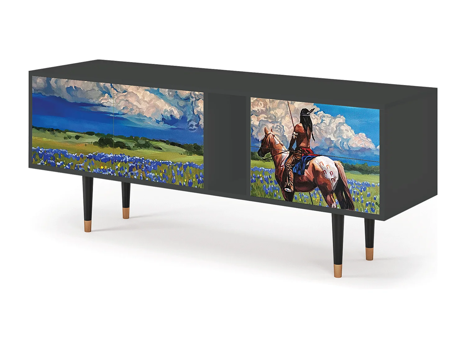 Mueble de TV - 170х69х48 cm - T1 - Thunderheads by Dean, Antracita
