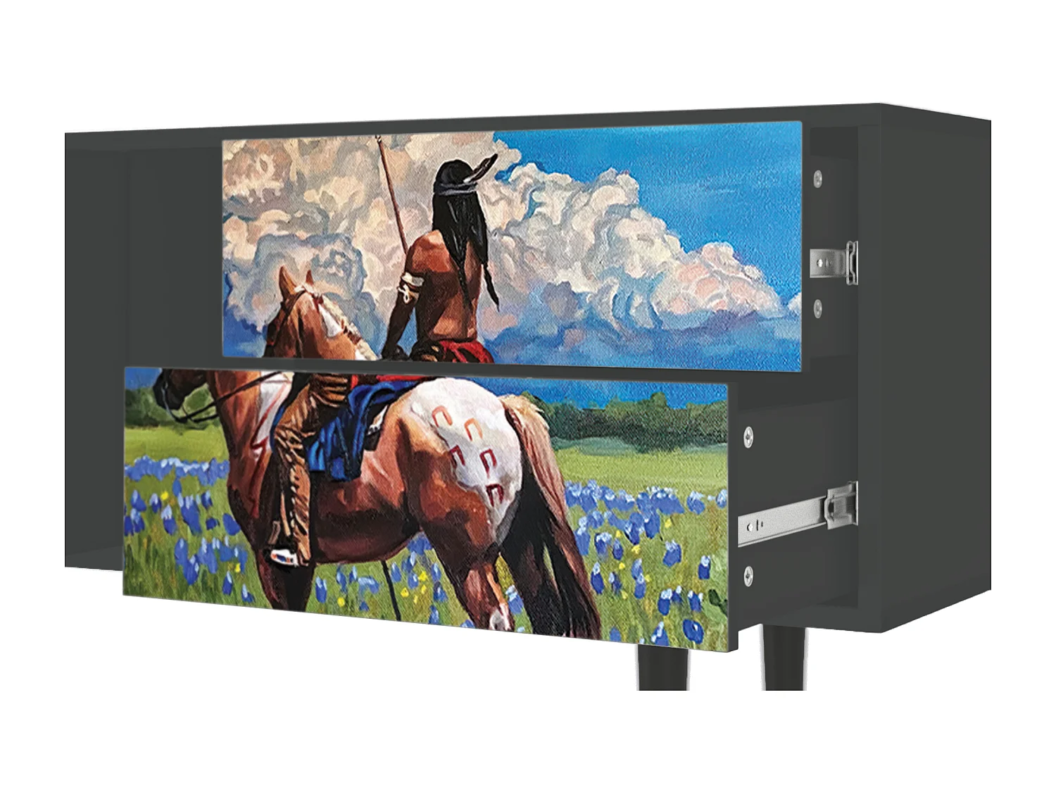 Mueble de TV - 170х69х48 cm - T1 - Thunderheads by Dean, Antracita