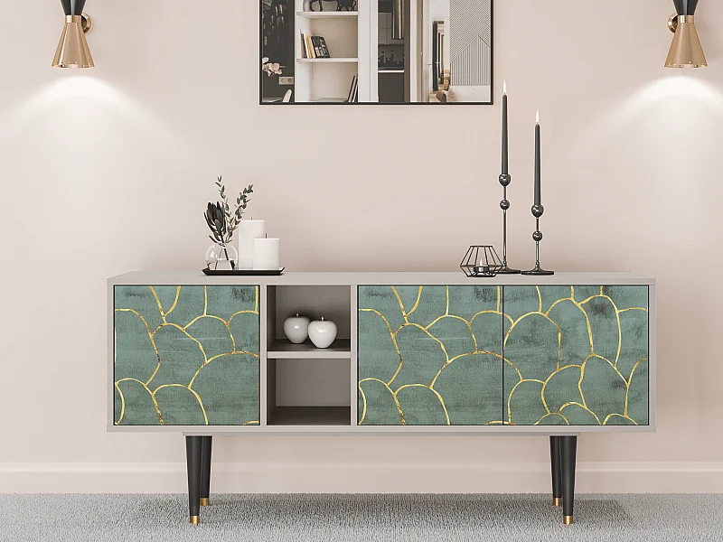 TV-Möbel - 150х69х41 cm - T5 - Magnificent Water Lily, Sand