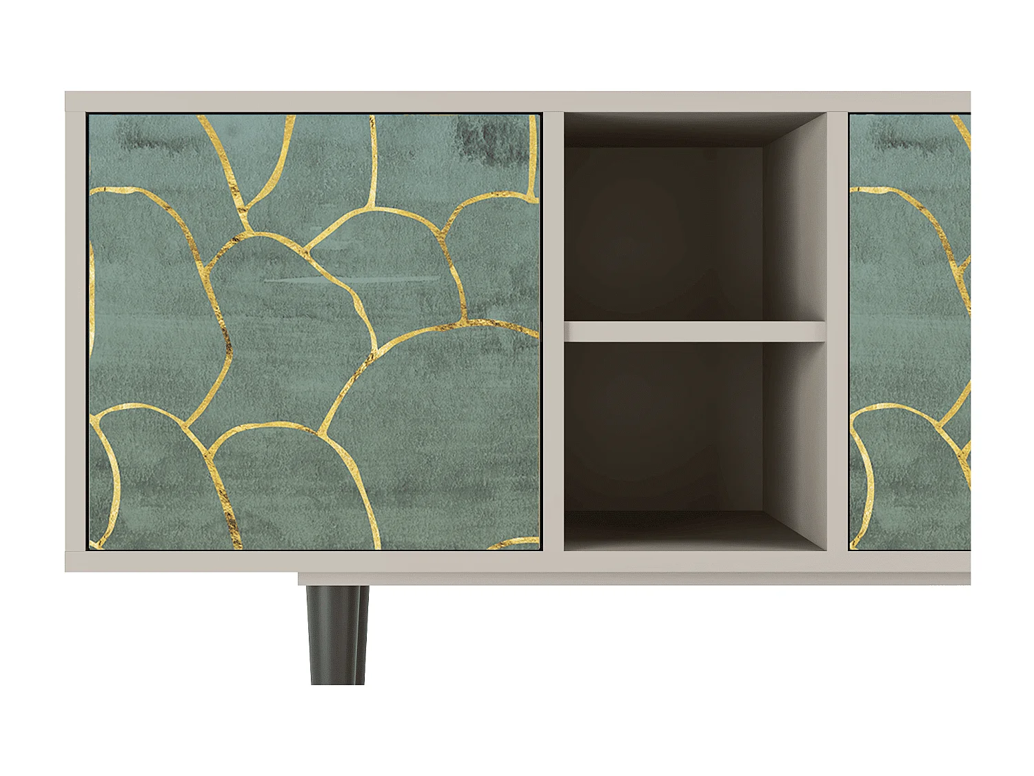 Mobile TV - 150х69х41 cm - T5 - Magnificent Water Lily, Sabbia