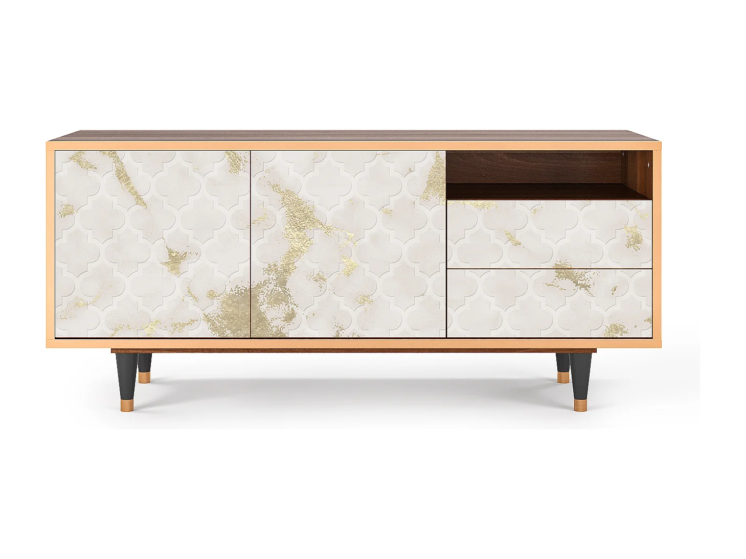 TV-meubel - 125х56х41 cm - T7 - Sahara desert, Walnoot