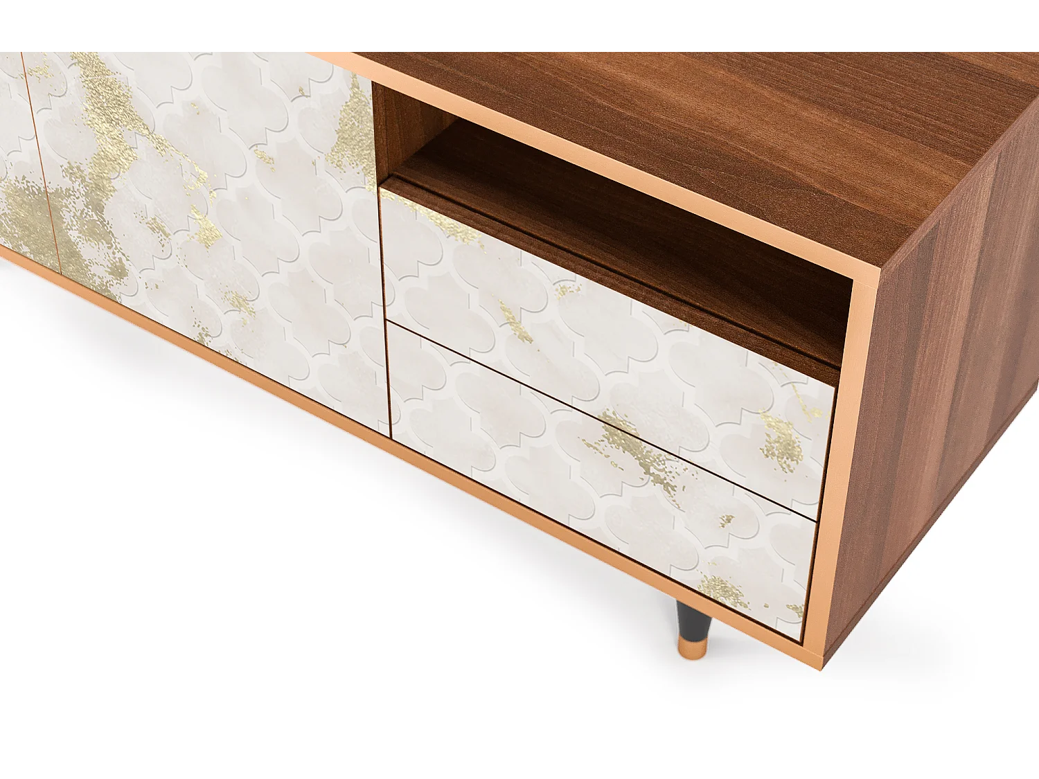 TV-meubel - 125х56х41 cm - T7 - Sahara desert, Walnoot