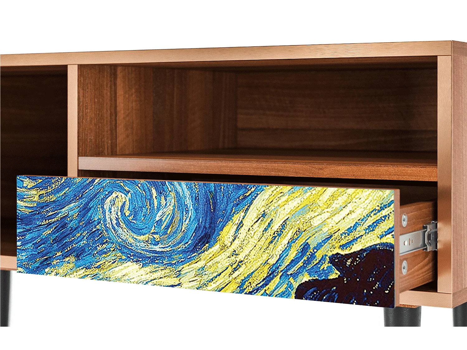 TV-Möbel - 115х59х48 cm - T3 - The Starry Night  , Walnuss