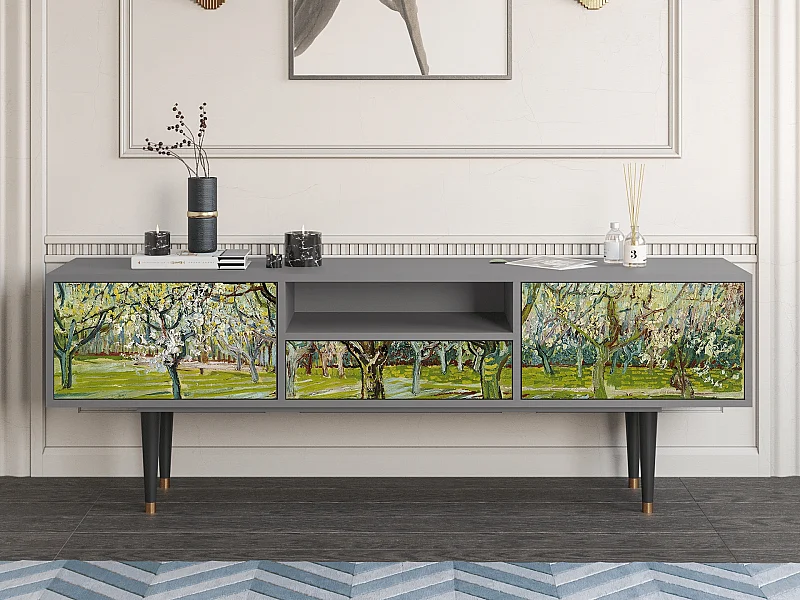 TV-Möbel - 170х59х41 cm - T6 - The Weiß Orchard, Grau