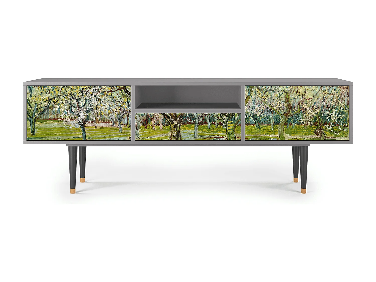 Meuble TV - 170х59х41 cm - T6 - The Blanc Orchard, Gris