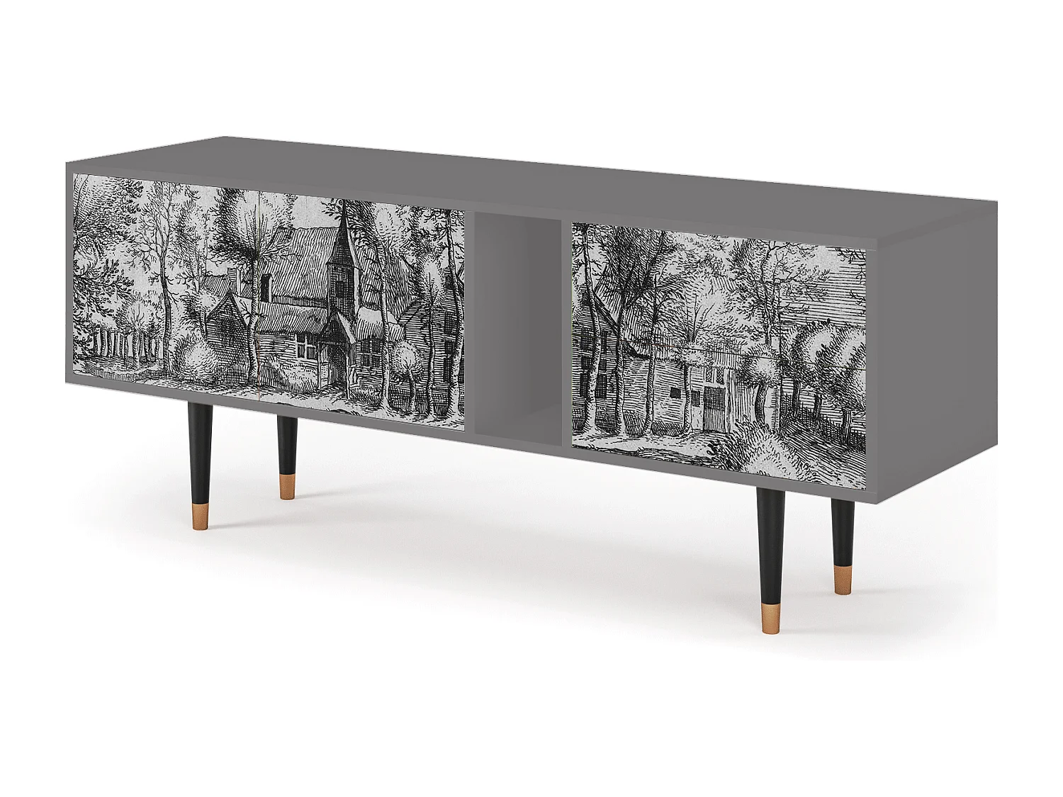 Mueble de TV - 170х69х48 cm - T1 - A Pond, Gris