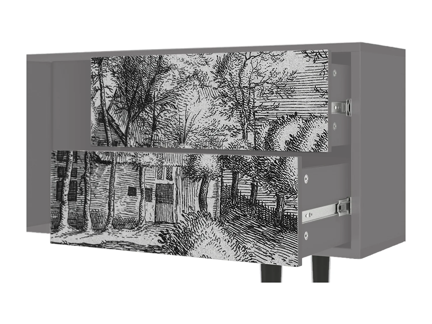 Mueble de TV - 170х69х48 cm - T1 - A Pond, Gris