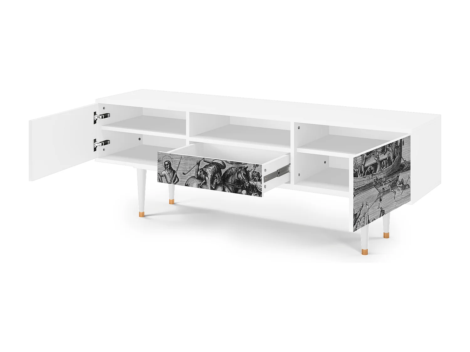 TV-meubel - 170х59х41 cm - T6 - Saint Martin, Wit