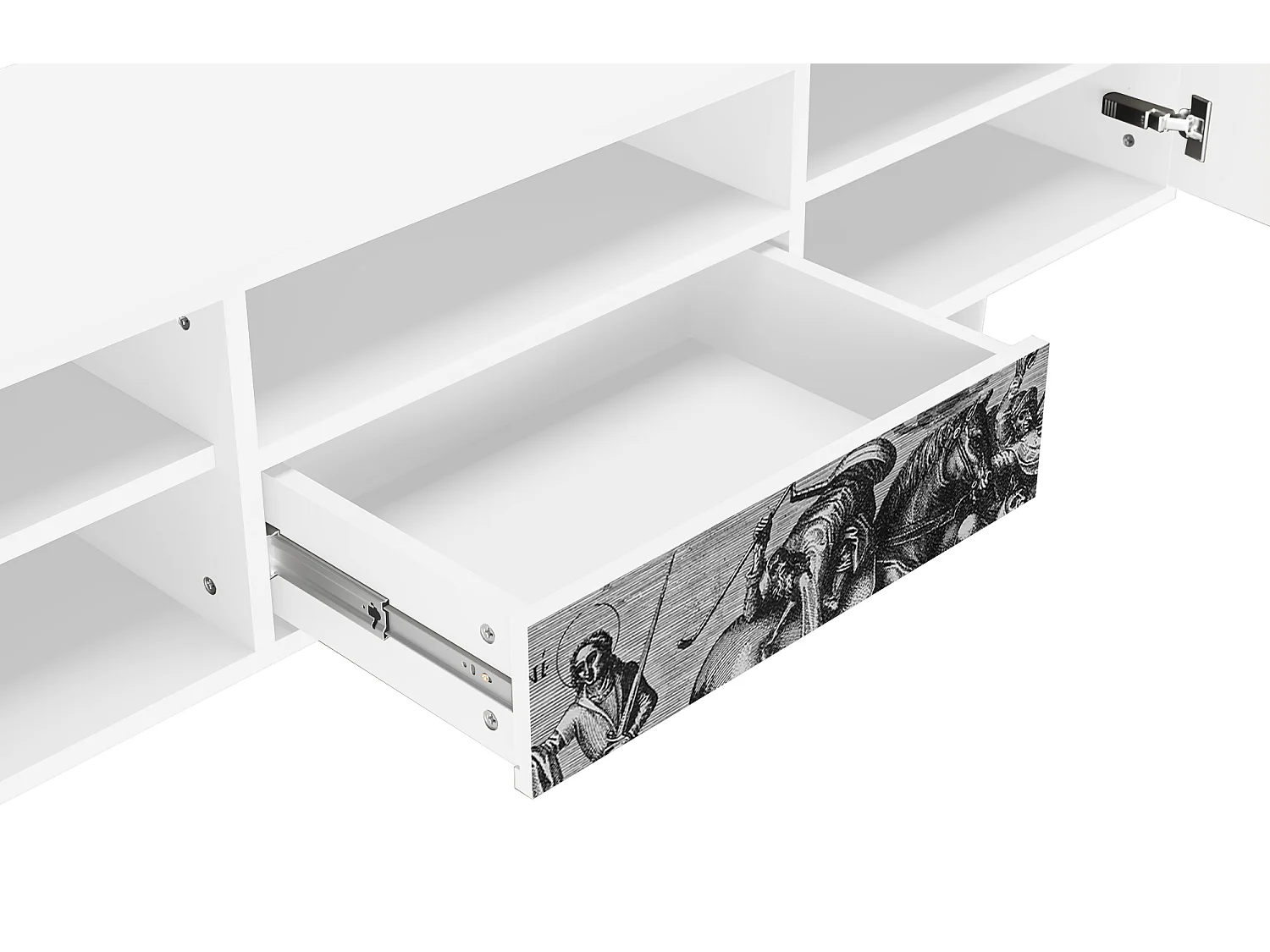 Meuble TV - 170х59х41 cm - T6 - Saint Martin, Blanc