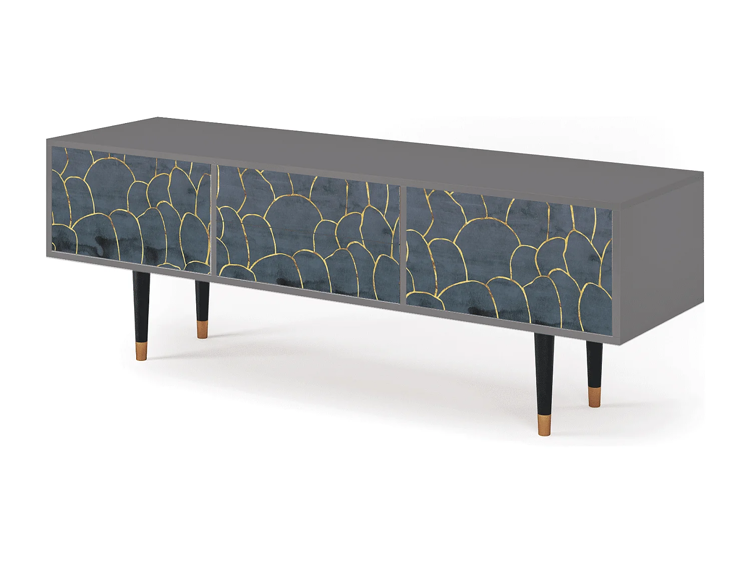 TV-meubel - 170х59х48 cm - T4 - Blue Lagoon, Grijs