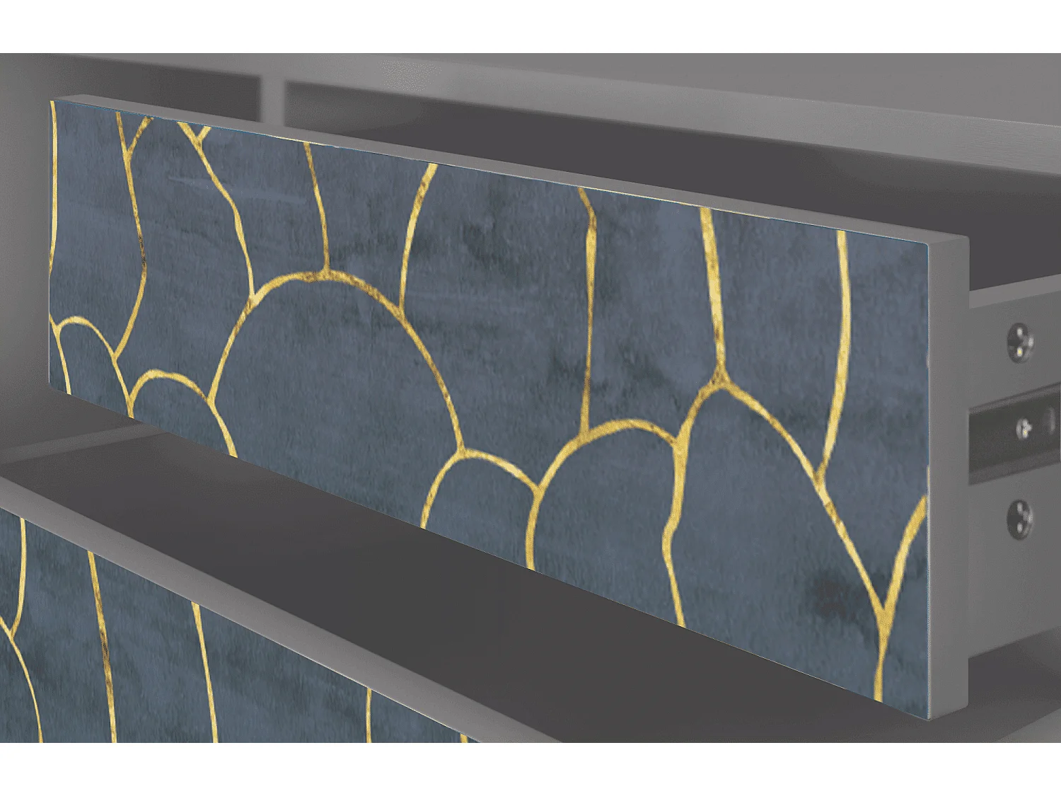 TV-meubel - 170х59х48 cm - T4 - Blue Lagoon, Grijs