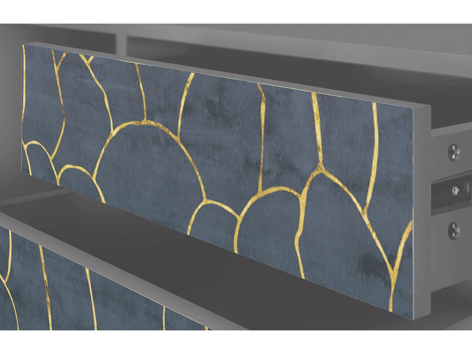 Mobile TV - 170х59х48 cm - T4 - Blue Lagoon, Grigio