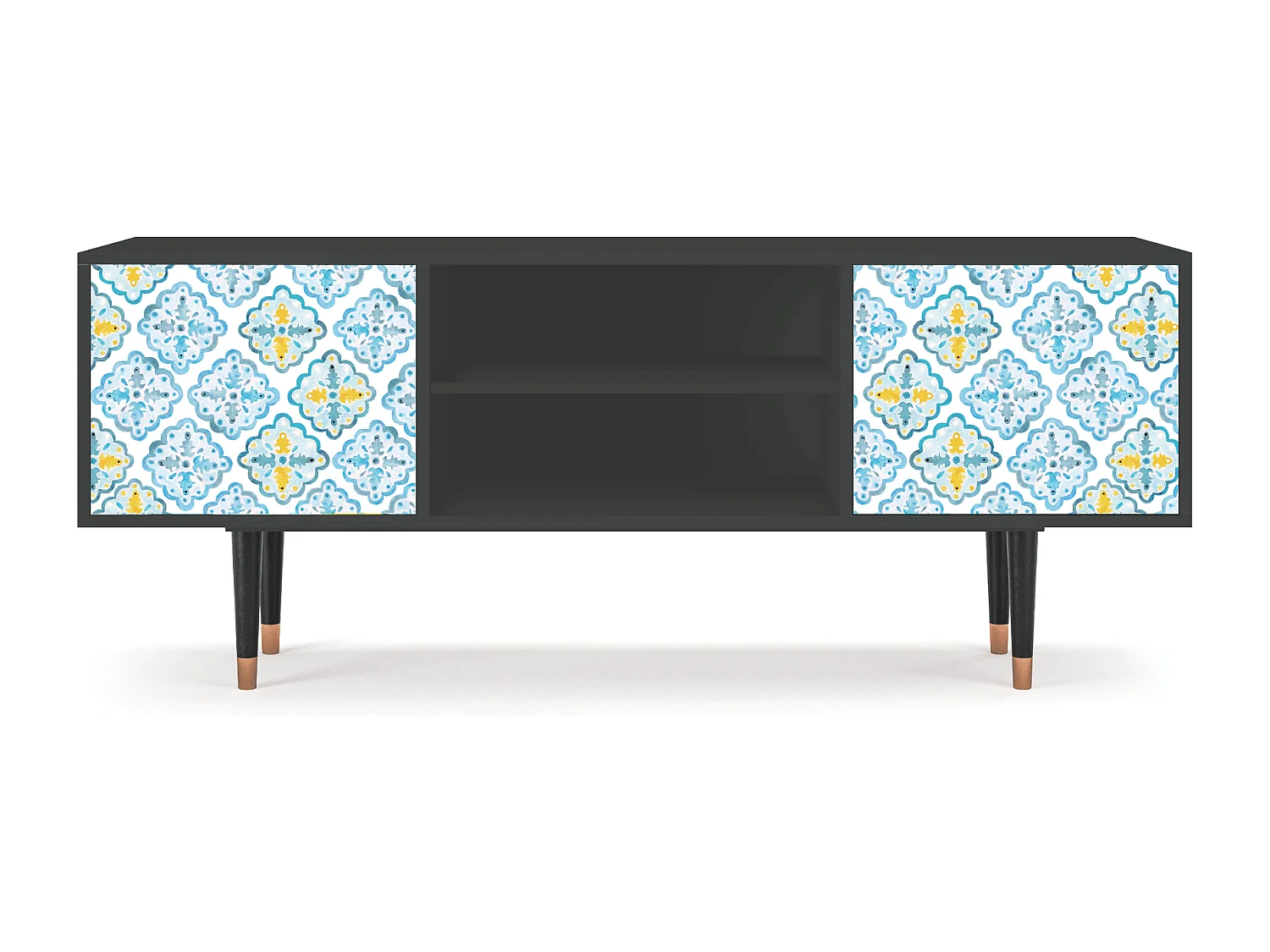 Mobile TV - 170х69х48 cm - T2 - Portugese tiles, Antracite