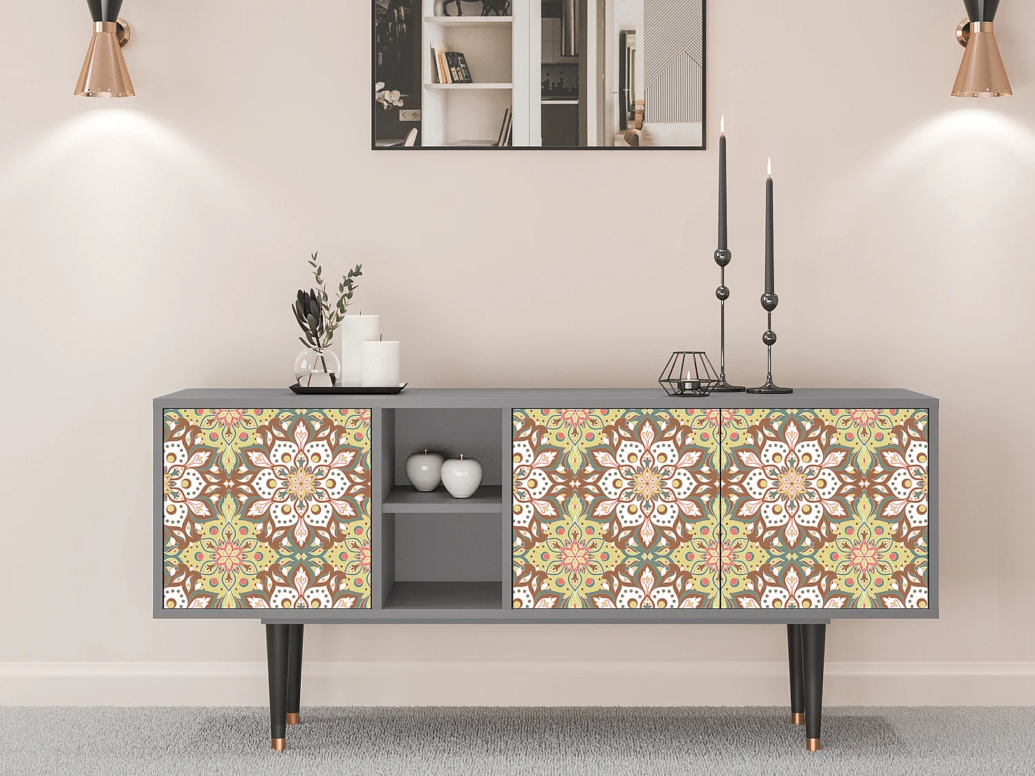 TV-Möbel - 150х69х41 cm - T5 - Chinese Tea, Grau