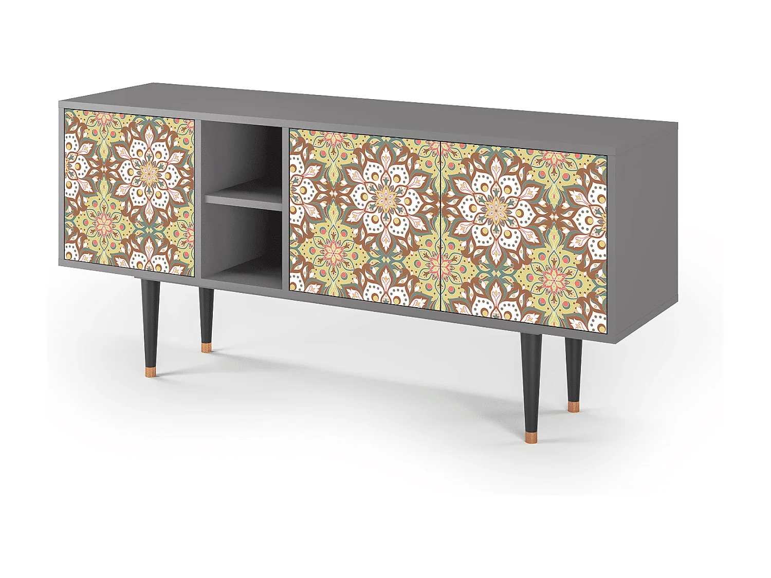 Meuble TV - 150х69х41 cm - T5 - Chinese Tea, Gris