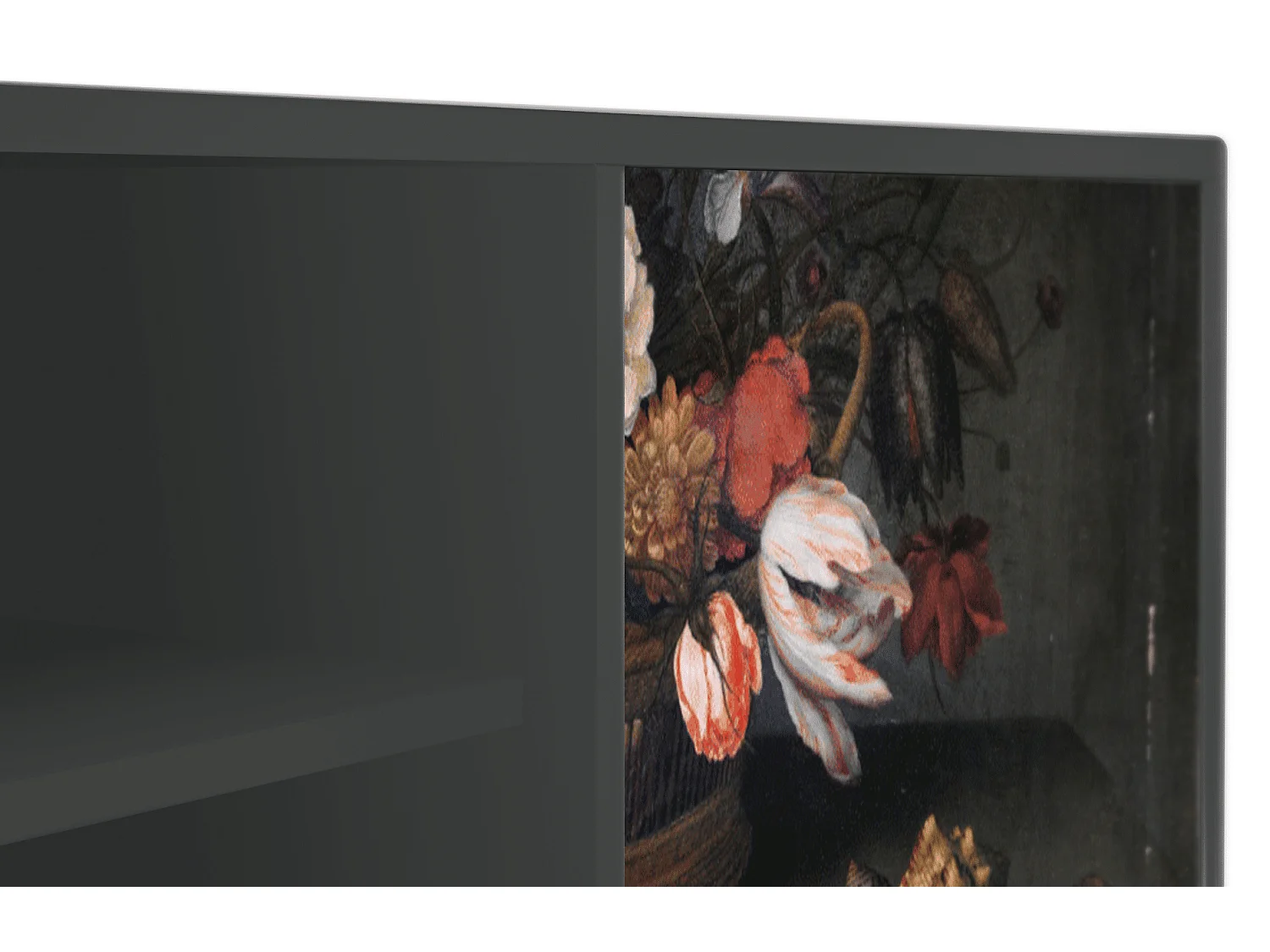 Mueble de TV - 170х69х48 cm - T2 - Still Life with Flowers, Antracita