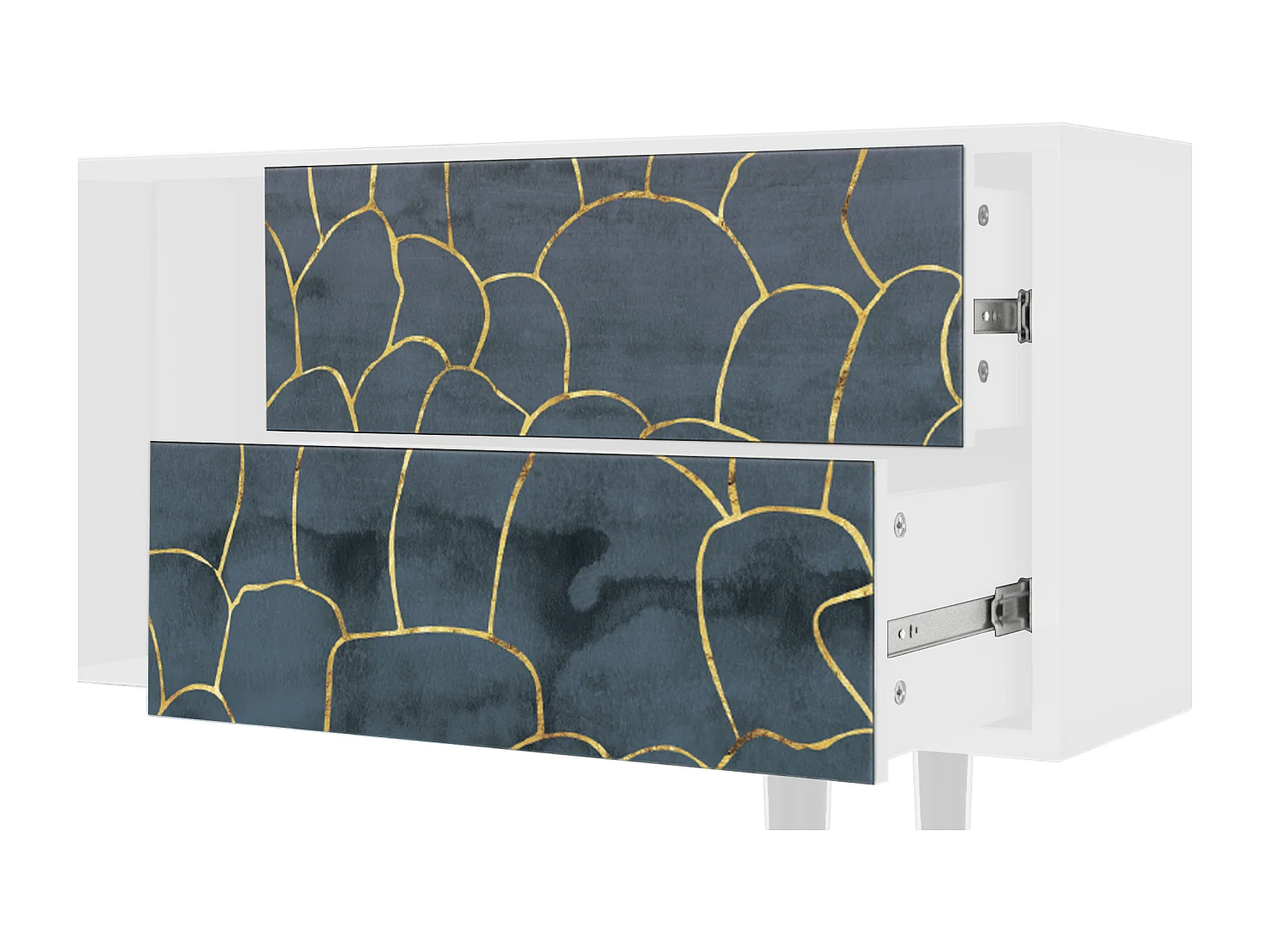 Mobile TV - 170х69х48 cm - T1 - Blue Lagoon, Bianco