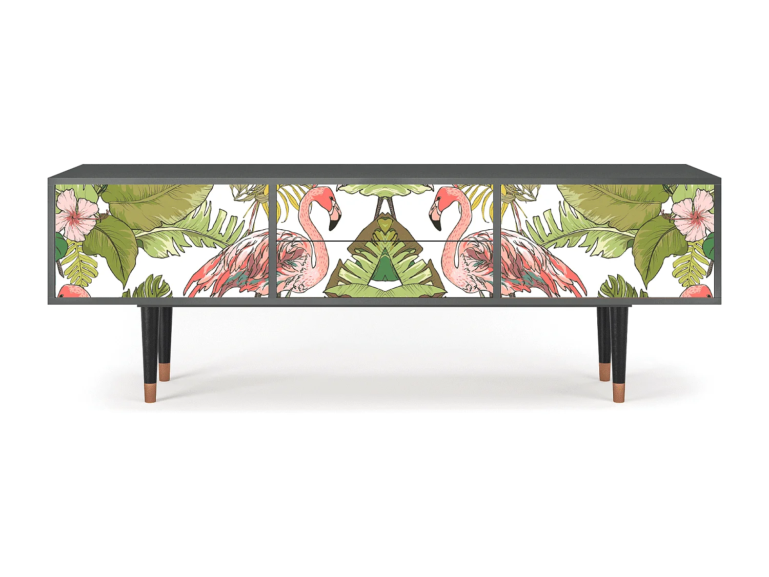 Mueble de TV - 170х59х48 cm - T4 - Sweet Flamingo, Antracite