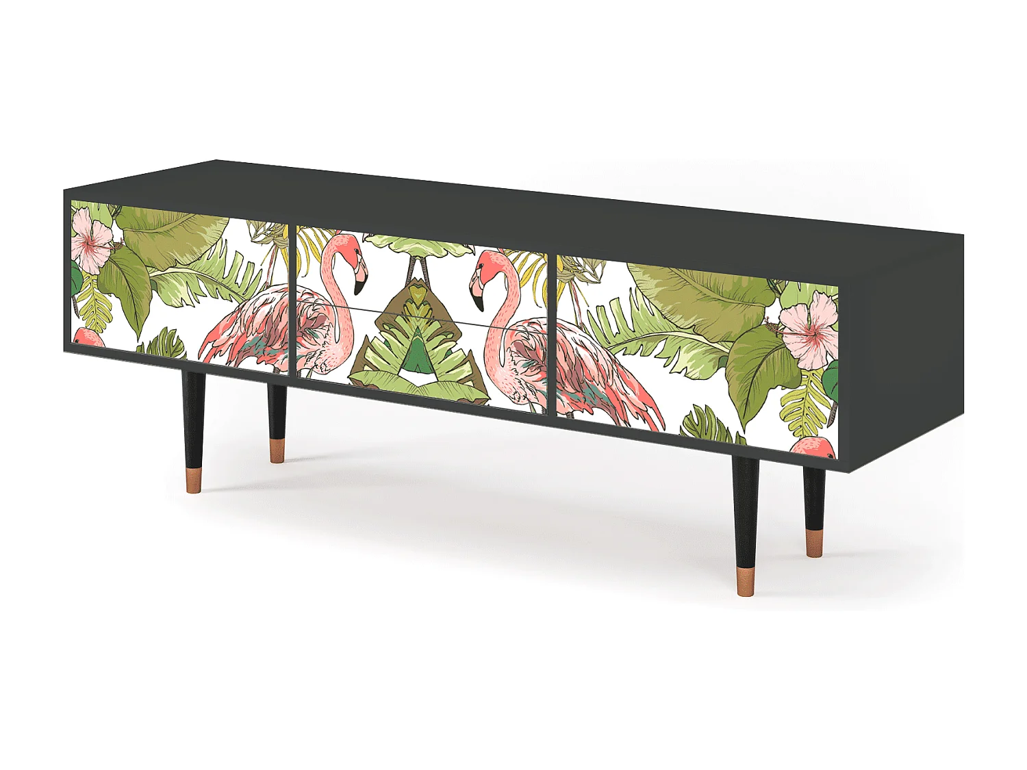 Mueble de TV - 170х59х48 cm - T4 - Sweet Flamingo, Antracite