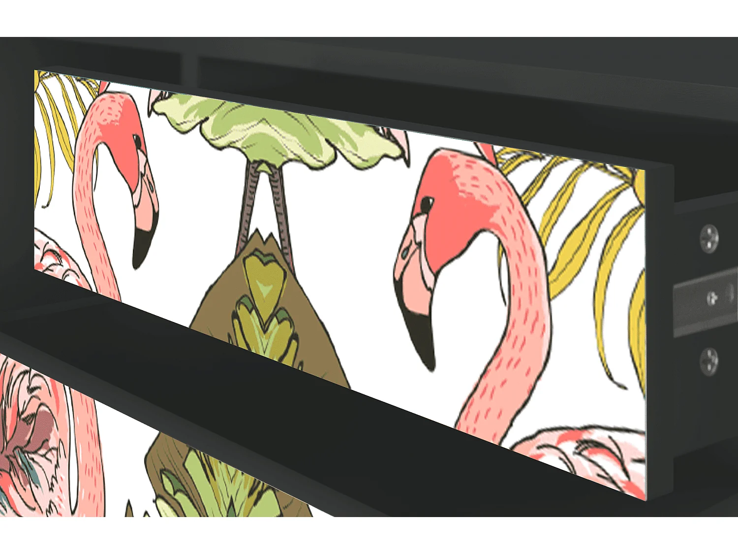 Mueble de TV - 170х59х48 cm - T4 - Sweet Flamingo, Antracite