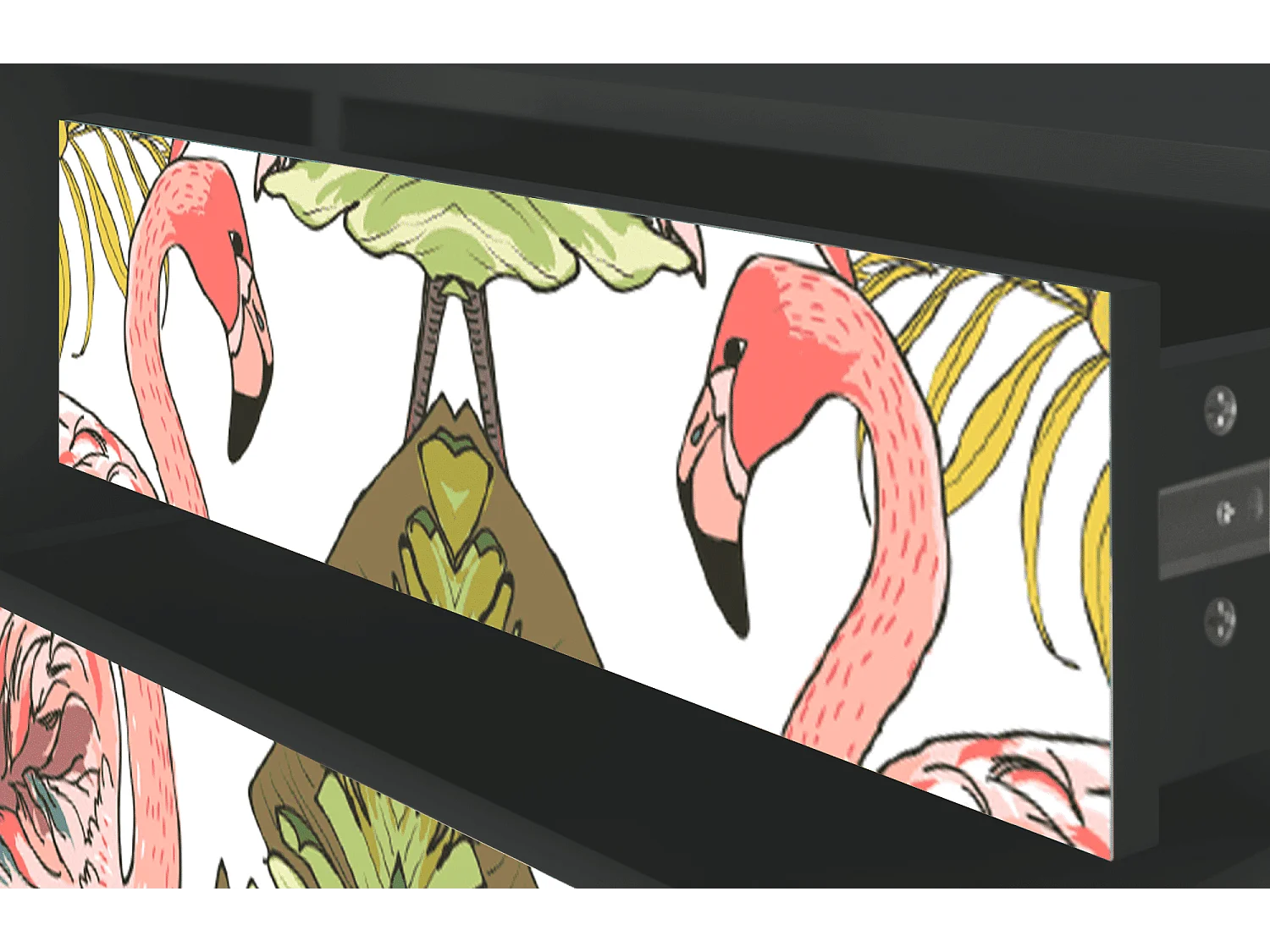 TV-meubel - 170х59х48 cm - T4 - Sweet Flamingo, Antraciet