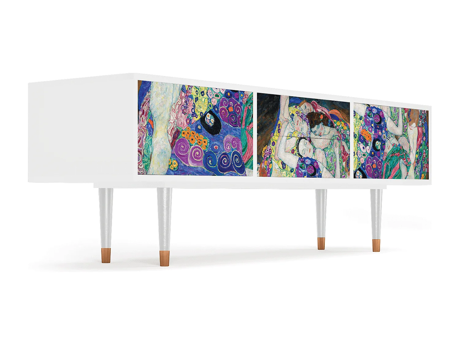 Meuble TV - 170х59х48 cm - T4 - The Maiden by Klimt, Blanc