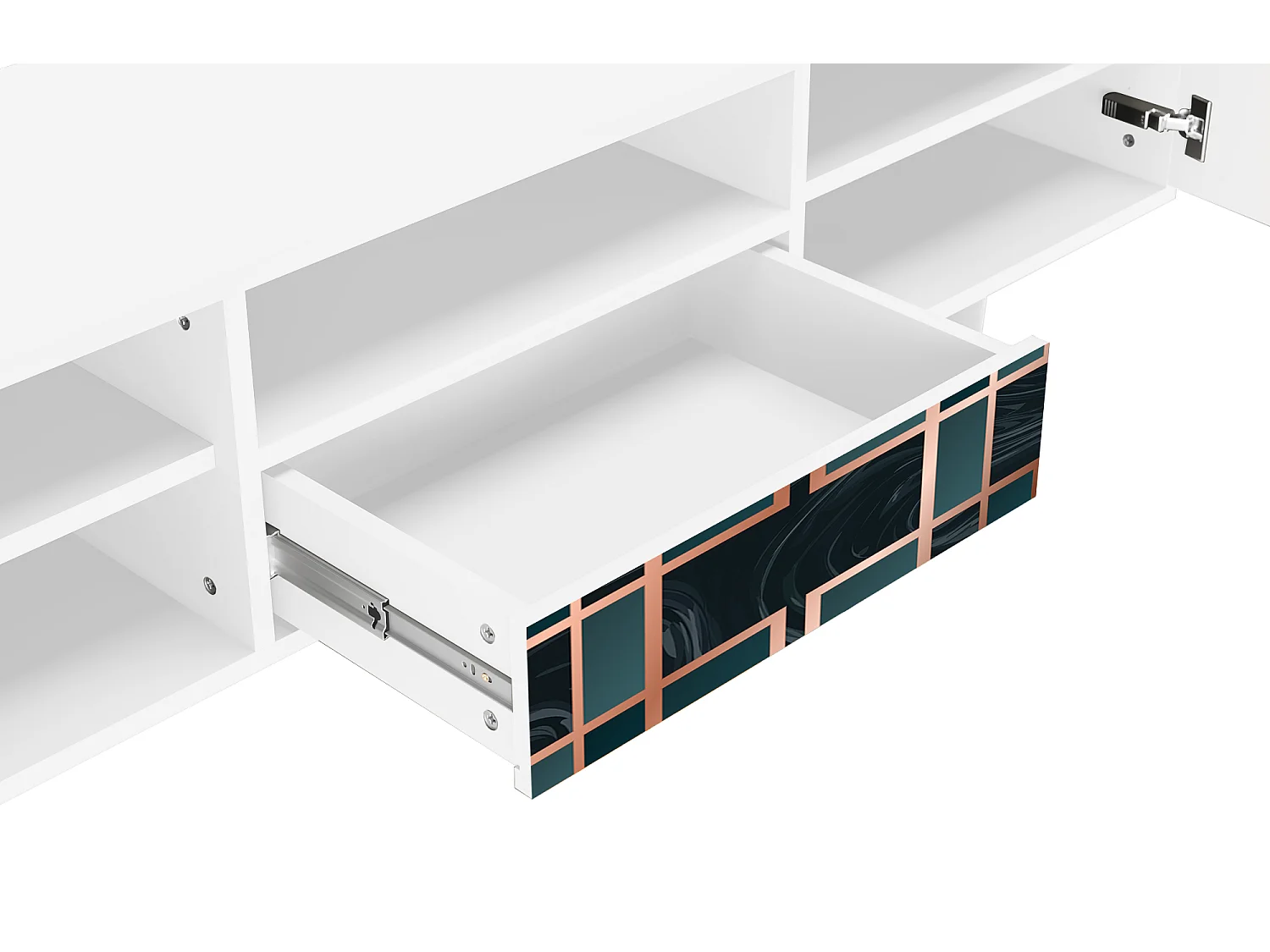 TV-Möbel - 170х59х41 cm - T6 - Emerald Metro, Weiß