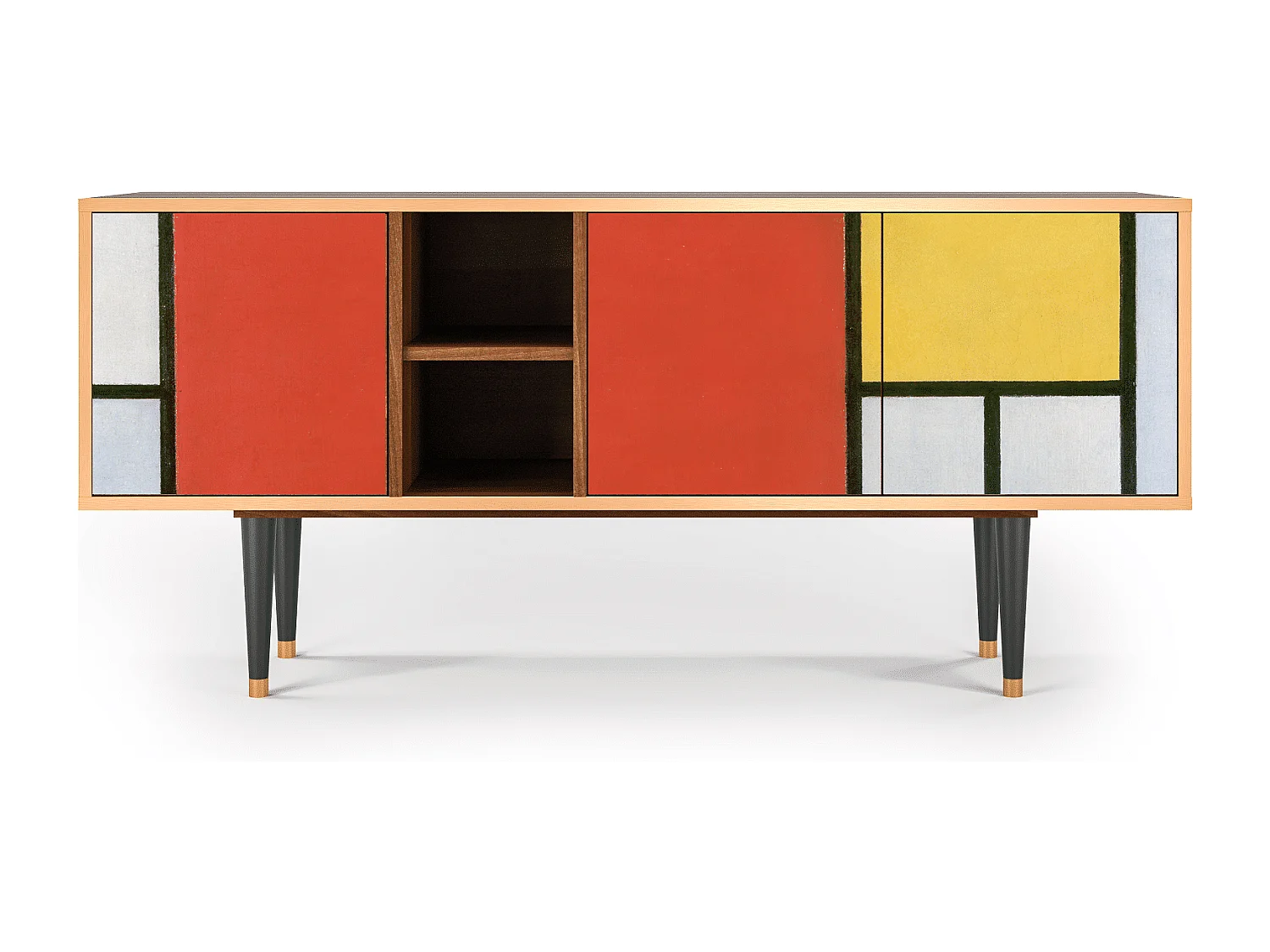 TV-meubel - 150х69х41 cm - T5 - Composition, Walnoot